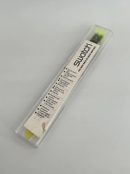 Swatch High Pressure 35mm Silikon Kordon 1992 Vintage Kol Saati (S-022) - Resim 3
