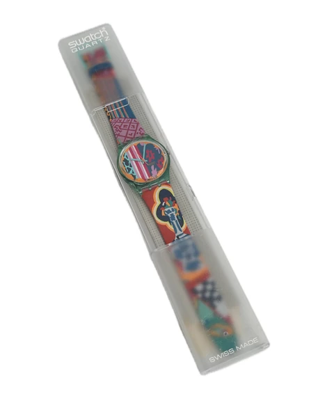 Swatch Mogador 35mm Deri Kordon 1992 Vintage Kol Saati (S-023) ürün görseli