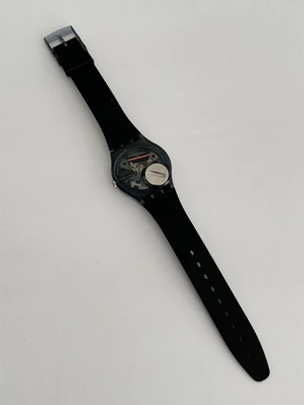 Swatch Nueni 35mm Silikon Kordon 1992 Vintage Kol Saati (S-024) - 7