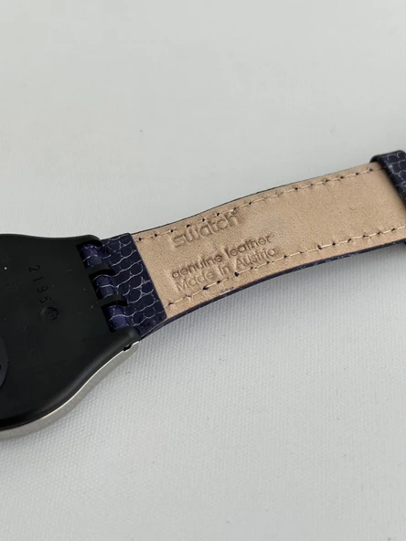 Swatch Alexander 35mm Deri Kordon 1992 Vintage Kol Saati (S-030) - 8
