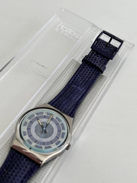 Swatch Alexander 35mm Deri Kordon 1992 Vintage Kol Saati (S-030) - 5