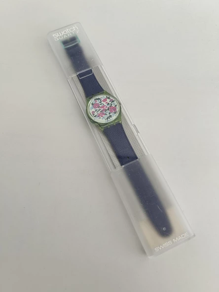 Swatch Mazzolino 35mm Deri Kordon 1992 Vintage Kol Saati (S-027) - Resim 2