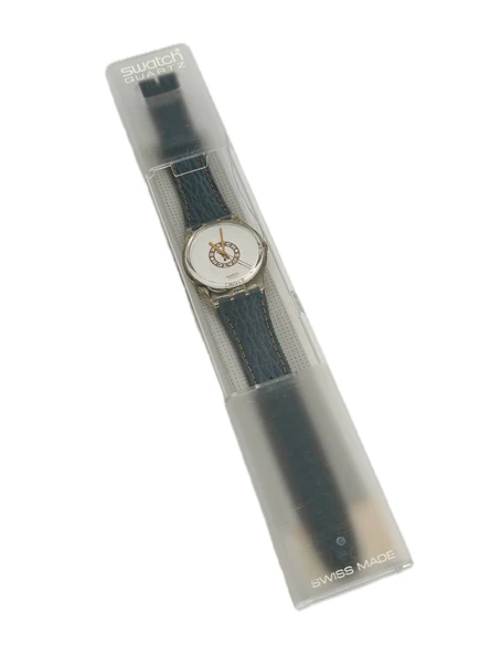 Swatch Delave 35mm Deri Kordon 1992 Vintage Kol Saati (S-028)