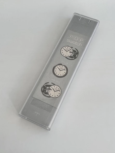 Swatch Pop Guinevere 46,5mm Deri Kordon 1992 Vintage Kol Saati (S-033) - 3