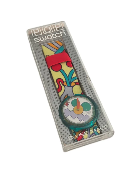 Swatch Pop Milano 46,5mm Lastik Kordon 1992 Vintage Kol Saati (S-043) - 1