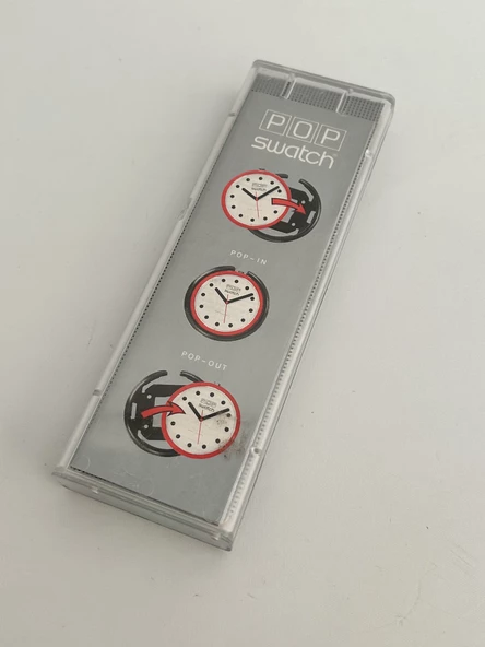 Swatch Pop Mint Sea 46,5mm Lastik Kordon 1992 Vintage Kol Saati (S-042) - 3