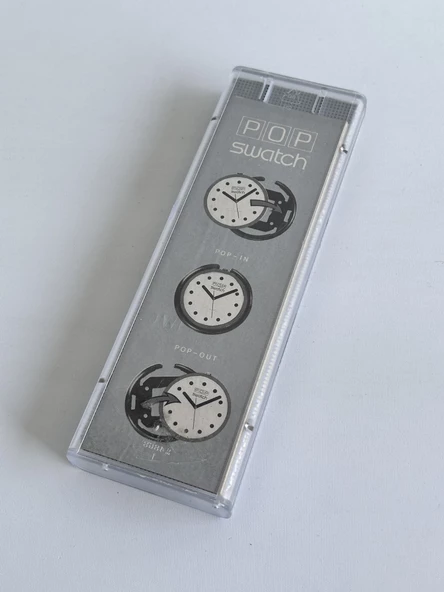 Swatch Pop 46,5mm Lastik Kordon 1992 Vintage Kol Saati (S-041) - Resim 3