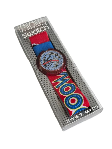 Swatch Pop Meeooow 46,5mm Lastik Kordon 1992 Vintage Kol Saati (S-038)