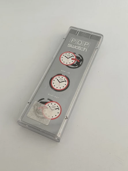 Swatch Pop Downhill 46,5mm Lastik Kordon 1992 Vintage Kol Saati (S-044) - 3
