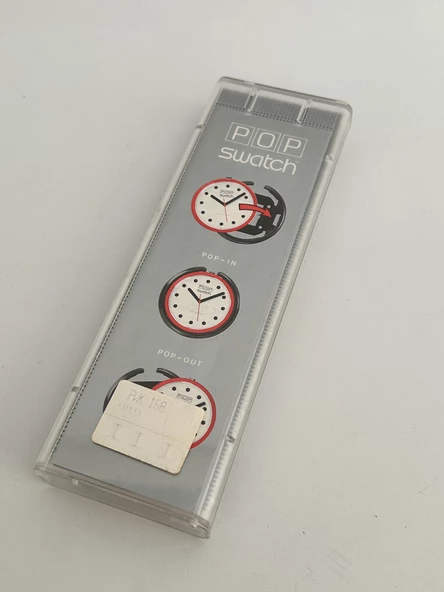 Swatch Pop Putti 46,5mm Lastik Kordon 1992 Vintage Kol Saati (S-050) - 3