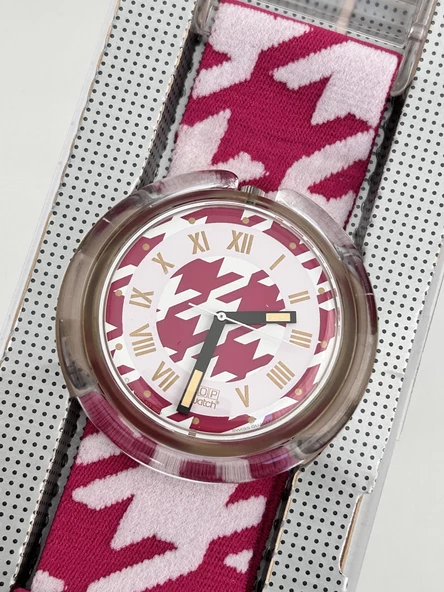 Swatch Pop Mile 46,5mm Lastik Kordon 1992 Vintage Kol Saati (S-048) - 4