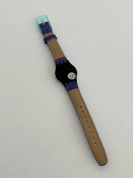 Swatch Malpensa 26mm Deri Kordon 1992 Vintage Kol Saati (S-057) - 7
