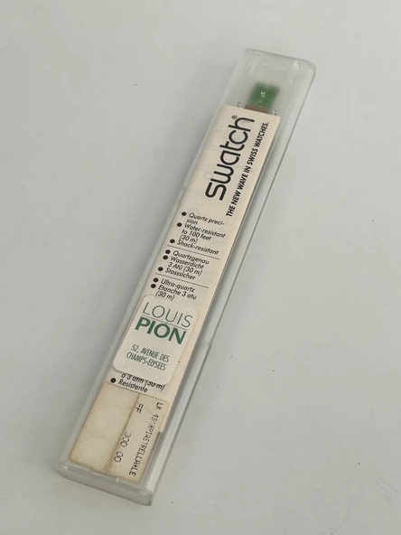 Swatch Piastrella 26mm Deri Kordon 1992 Vintage Kol Saati (S-058) - Resim 3