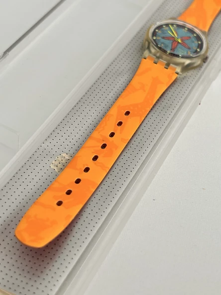 Swatch Rising Star 26mm Silikon Kordon 1992 Vintage Kol Saati (S-059) - 6