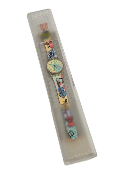 Swatch Piccolo 26mm Silikon Kordon 1992 Vintage Kol Saati (S-062)