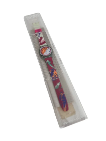 Swatch Ski Slope 26mm Silikon Kordon 1992 Vintage Kol Saati (S-063)