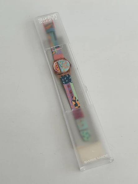 Swatch Essaouira 26mm Deri Kordon 1992 Vintage Kol Saati (S-065) - Resim 2