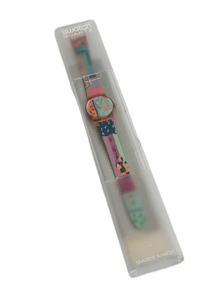 Swatch Essaouira 26mm Deri Kordon 1992 Vintage Kol Saati (S-065) ürün görseli