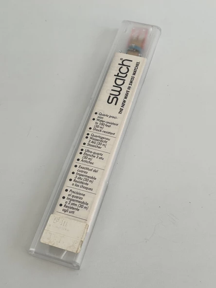 Swatch Essaouira 26mm Deri Kordon 1992 Vintage Kol Saati (S-065) - Resim 3