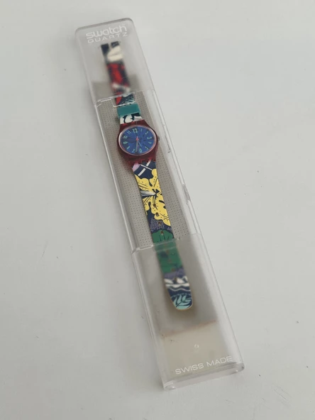 Swatch Exotica 26mm Silikon Kordon 1992 Vintage Kol Saati (S-064) - 2