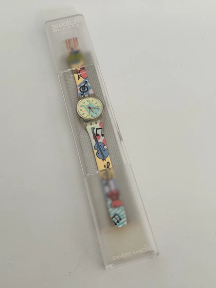 Swatch Piccolo 26mm Silikon Kordon 1992 Vintage Kol Saati (S-062) - 2