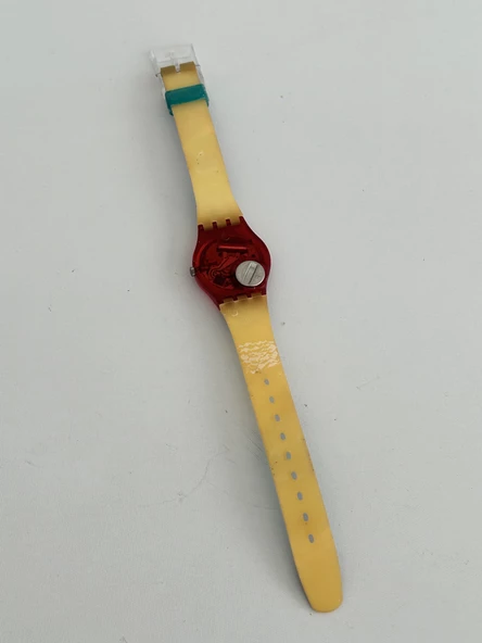 Swatch Exotica 26mm Silikon Kordon 1992 Vintage Kol Saati (S-064) - 7