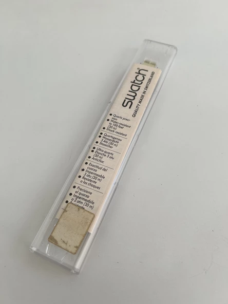 Swatch Ski Slope 26mm Silikon Kordon 1992 Vintage Kol Saati (S-063) - 3