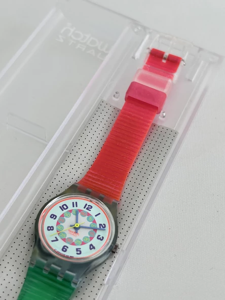 Swatch High Heel 26mm Silikon Kordon 1992 Vintage Kol Saati (S-068) - 5
