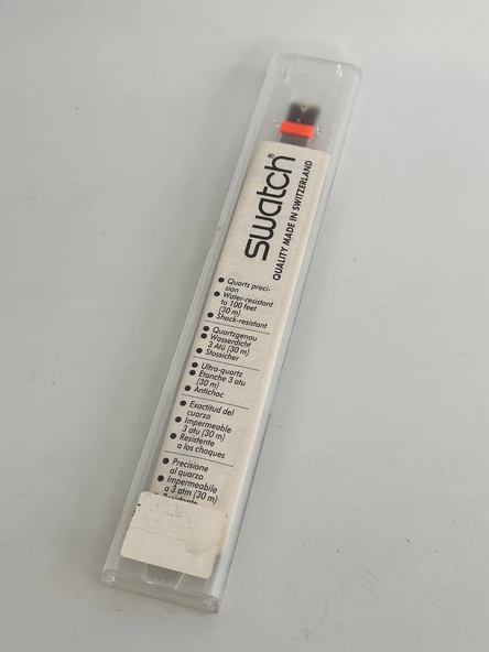 Swatch Snow Collage 26mm Silikon Kordon 1992 Vintage Kol Saati (S-069) - 3