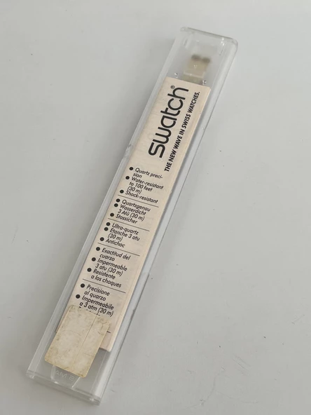 Swatch Fleur De Lyss 26mm Silikon Kordon 1992 Vintage Kol Saati (S-067) - 3