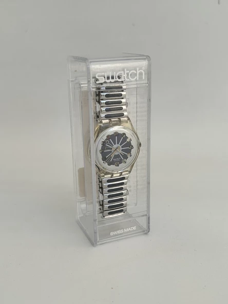 Swatch Blue Segment 35mm Çelik Kordon 1992 Vintage Kol Saati (S-073) - 2