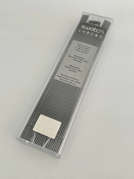 Swatch Chrono Award 40mm Silikon Kordon 1992 Vintage Kol Saati (S-075) - 3