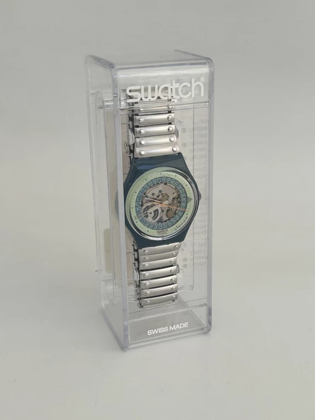 Swatch Steel Lite 35mm Çelik Kordon 1992 Vintage Kol Saati (S-074) - 2