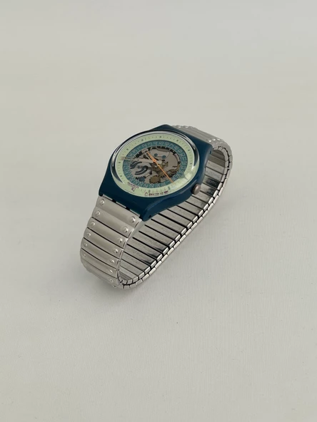 Swatch Steel Lite 35mm Çelik Kordon 1992 Vintage Kol Saati (S-074) - 6