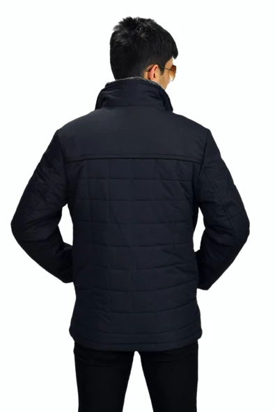 Erkek Spor Yaka Kürklü Mont  M3317 BGL-ST03236 - Resim 10