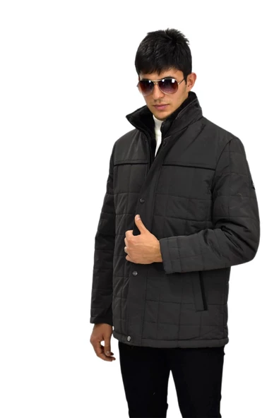 Erkek Spor Yaka Kürklü Mont  M3317 BGL-ST03236 - Resim 5