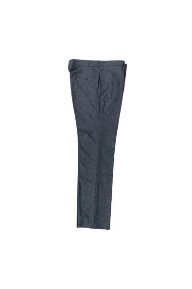REGULAR KALIP DESENLİ POLİ VİSKON MEVSİMLİK KUMAŞ PANTOLON