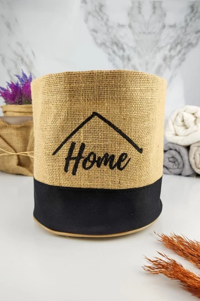 Digithome Hasır Çok Amaçlı Düzenleyici Organizer Mini Yuvarlak Saksılık Siyah - CLY-J1026 C1-1-121 - 2