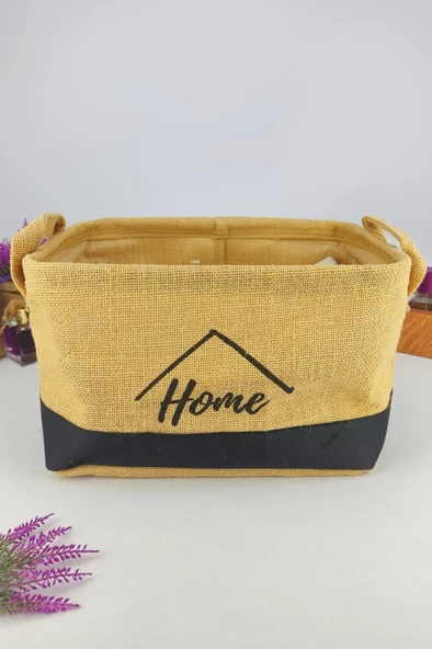 Digithome Hasır Çok Amaçlı Düzenleyici Organizer Midi Dikdörtgen Sepet Siyah - CLY-J1005 C1-1-121 - 3