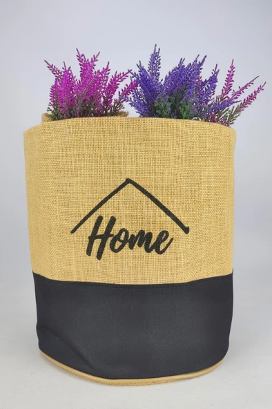 Digithome Hasır Çok Amaçlı Düzenleyici Organizer Yuvarlak Saksılık Siyah - CLY-J1023 C1-1-121 - 2