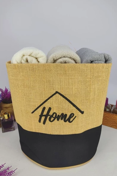 Digithome Hasır Çok Amaçlı Düzenleyici Organizer Yuvarlak Saksılık Siyah - CLY-J1023 C1-1-121 - 3