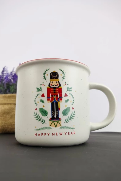 Digithome New Year Porselen Yılbaşı Kupası 360 Cc Desen 3 – THN10800 C1-1-18 - 3