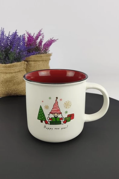 Digithome New Year Porselen Yılbaşı Kupası Desen 1 – Thn10800 C1-1-18