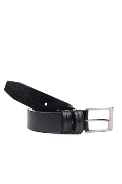 Walkenzo Smt-3368 Erkek Hakiki Deri Klasik Kumaş Kemeri - 2