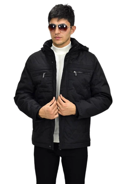 Erkek Spor Kapüşonlu Mont  M3303 BGL-ST03235 ürün görseli