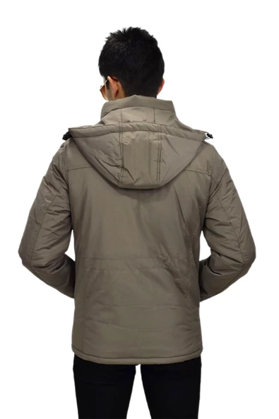 Erkek Spor Kapüşonlu Mont  M3306 BGL-ST03230 - Resim 11
