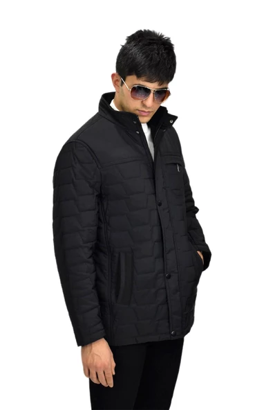 Erkek Büyük Beden Spor Hakim Yaka Mont  M3100 BGL-ST03239 - Resim 4