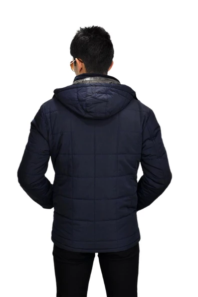 Erkek Spor Kapüşonlu Mont  M3104 BGL-ST03237 - Resim 11