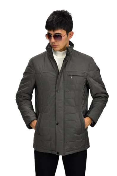 Erkek Büyük Beden Spor Hakim Yaka Mont  M3100 BGL-ST03239 - Resim 9