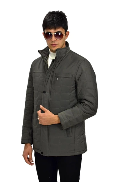 Erkek Büyük Beden Spor Hakim Yaka Mont  M3100 BGL-ST03239 - Resim 5